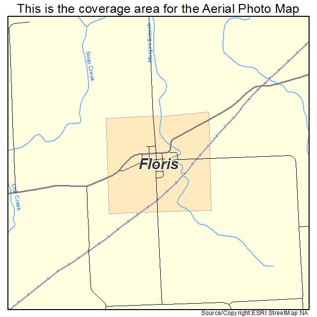 Floris, IA location map 