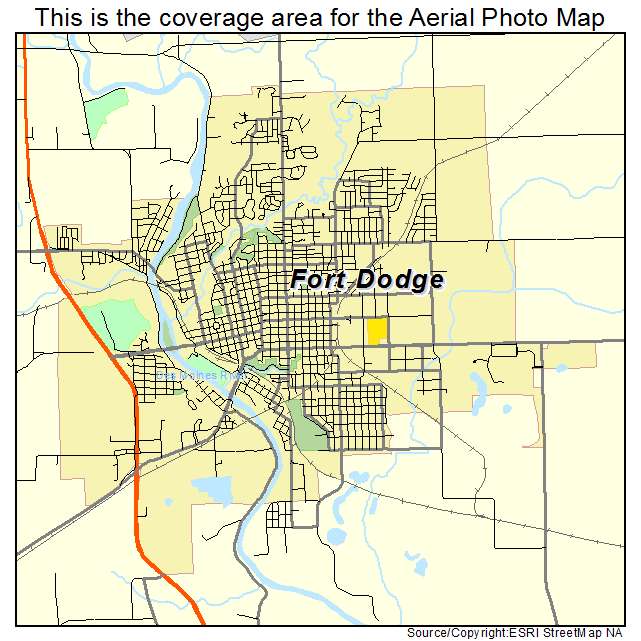 Fort Dodge, IA location map 