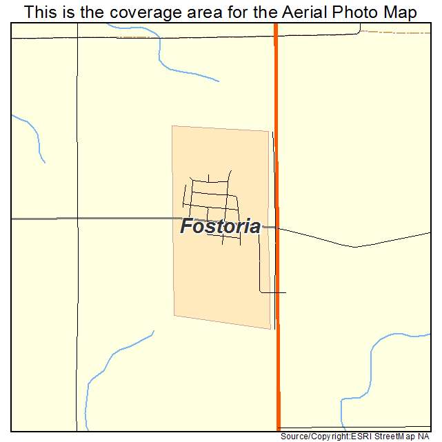 Fostoria, IA location map 