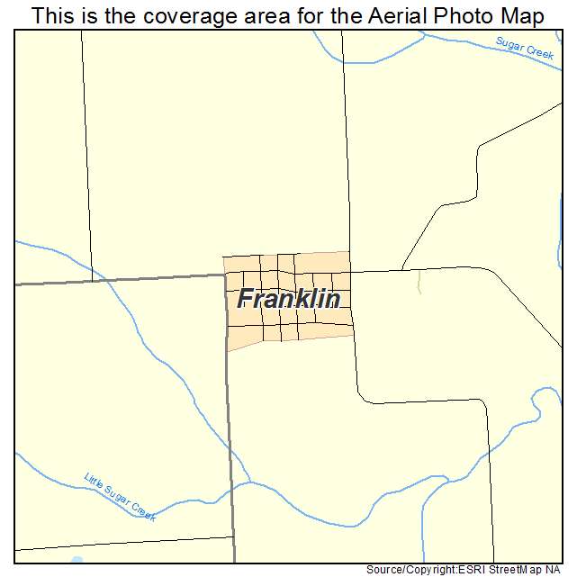 Franklin, IA location map 