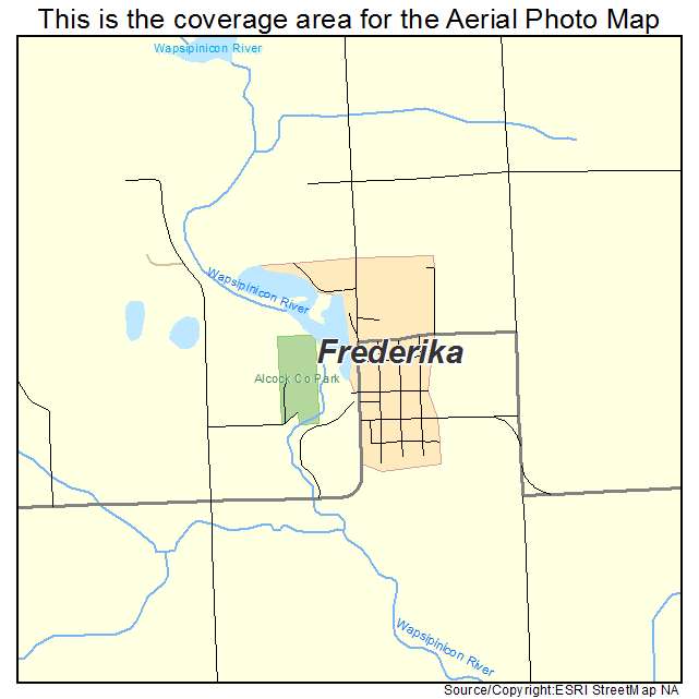 Frederika, IA location map 