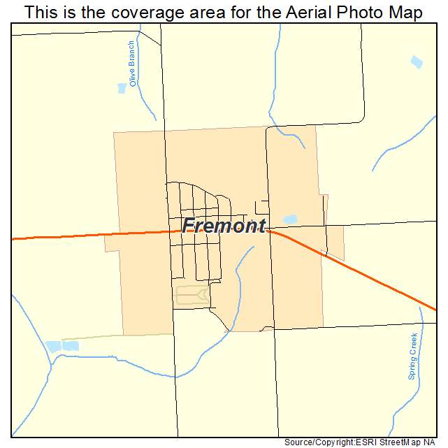 Fremont, IA location map 