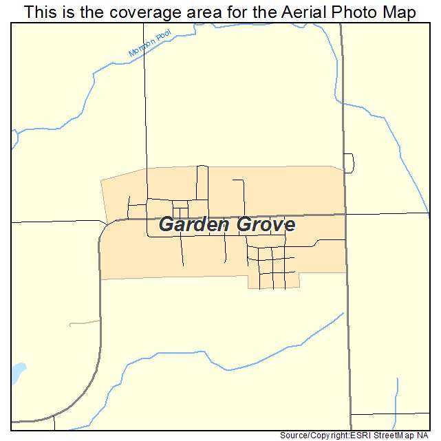 Garden Grove, IA location map 