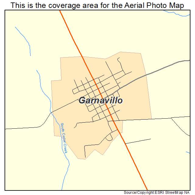 Garnavillo, IA location map 