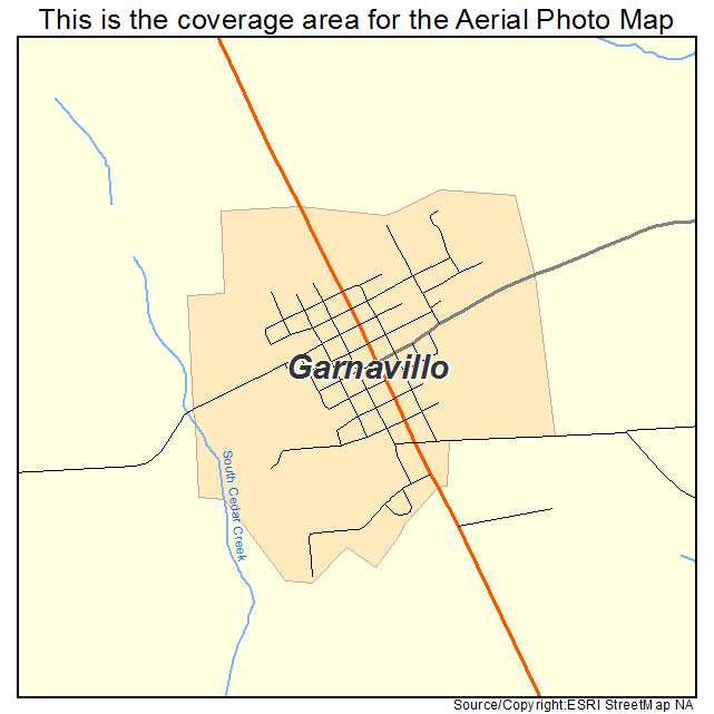 Garnavillo, IA location map 
