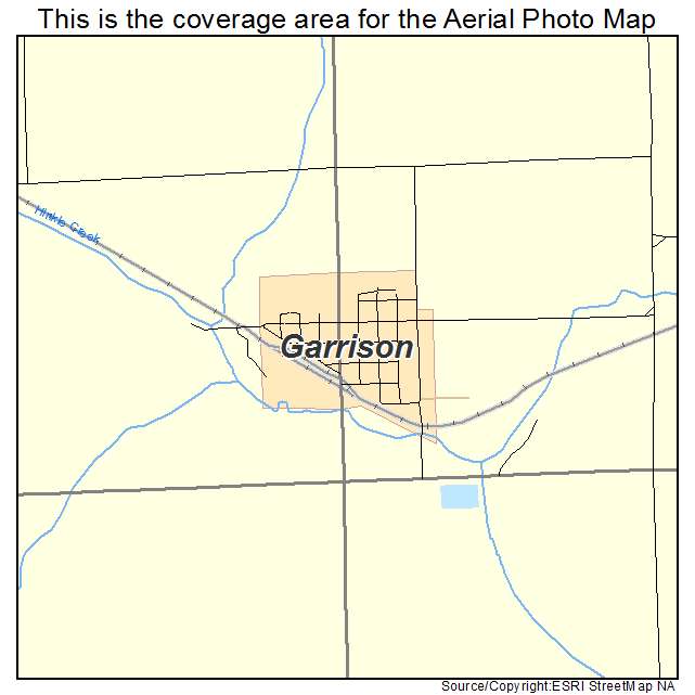 Garrison, IA location map 