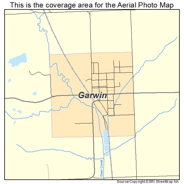 Garwin, IA location map 