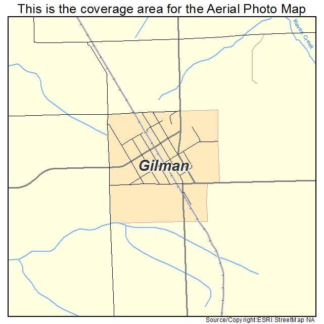 Gilman, IA location map 