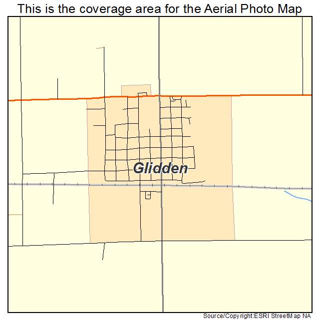 Glidden, IA location map 
