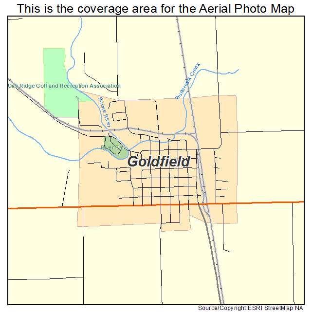 Goldfield, IA location map 