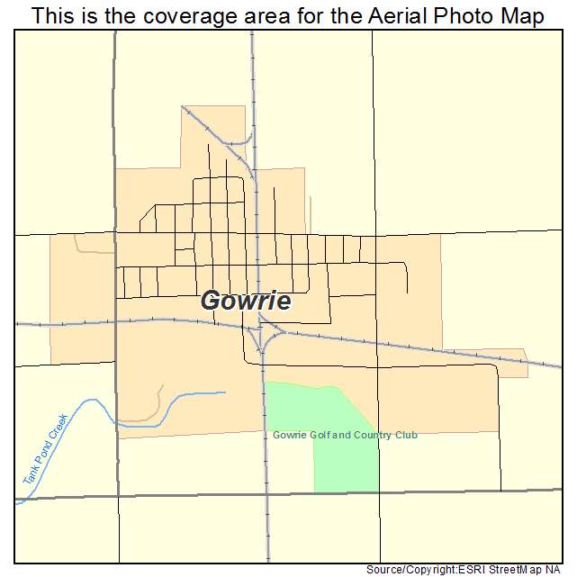Gowrie, IA location map 