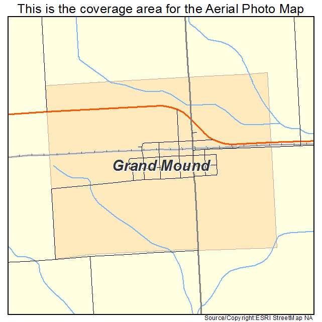 Grand Mound, IA location map 