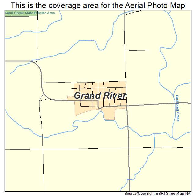 Grand River, IA location map 
