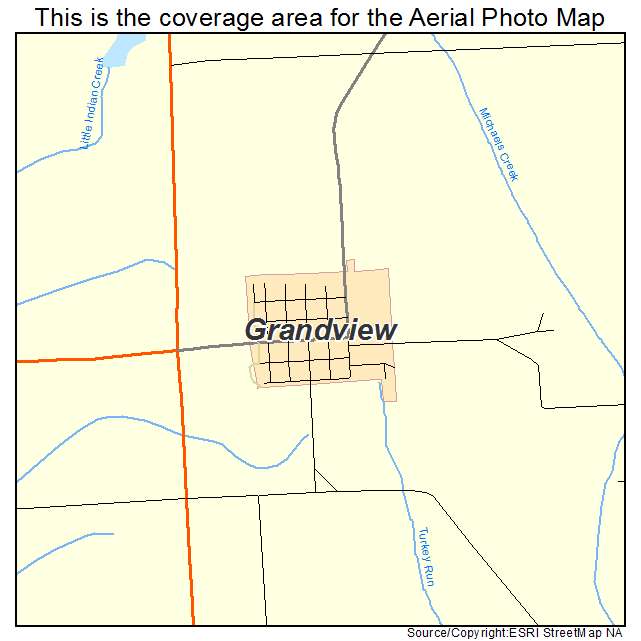 Grandview, IA location map 