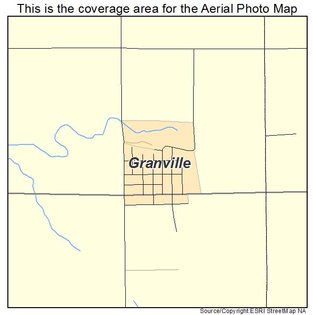 Granville, IA location map 