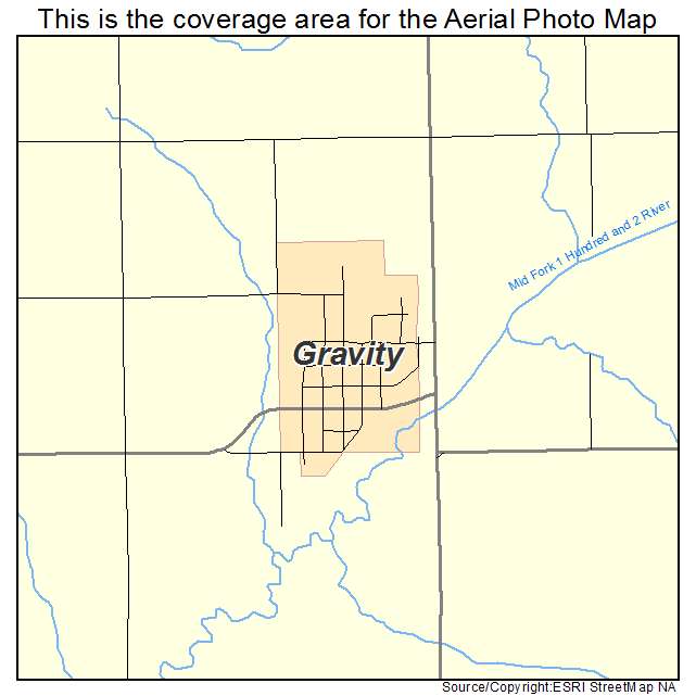 Gravity, IA location map 