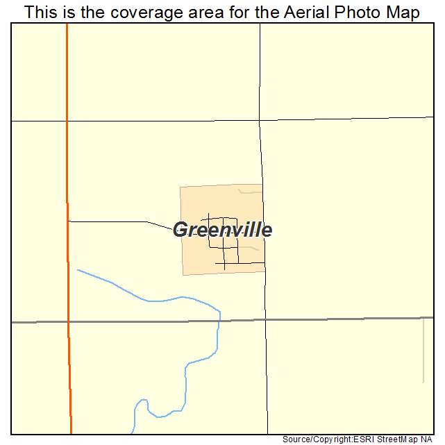 Greenville, IA location map 