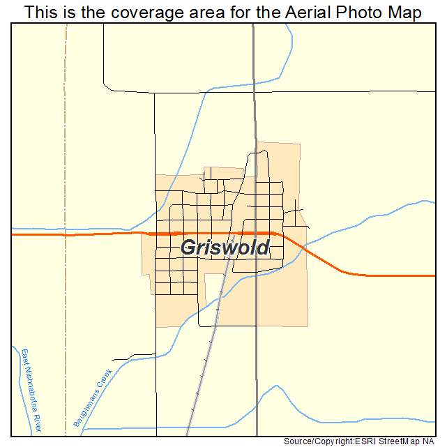 Griswold, IA location map 