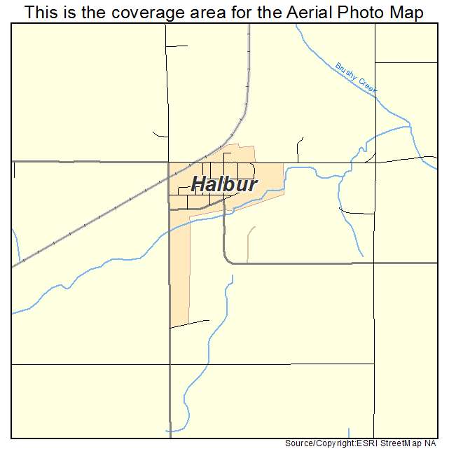 Halbur, IA location map 