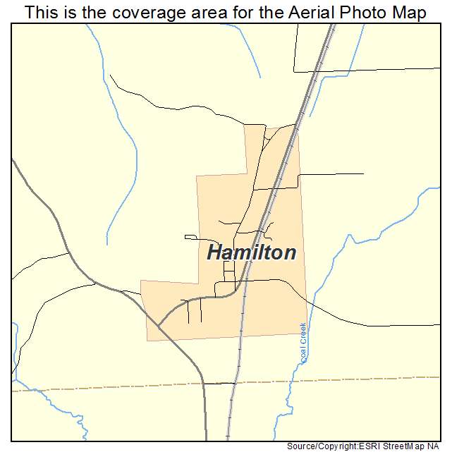 Hamilton, IA location map 