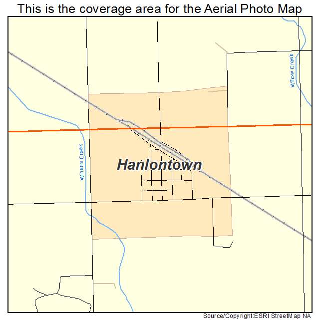Hanlontown, IA location map 