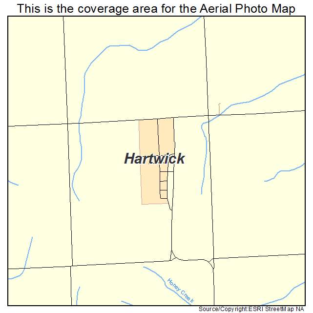 Hartwick, IA location map 