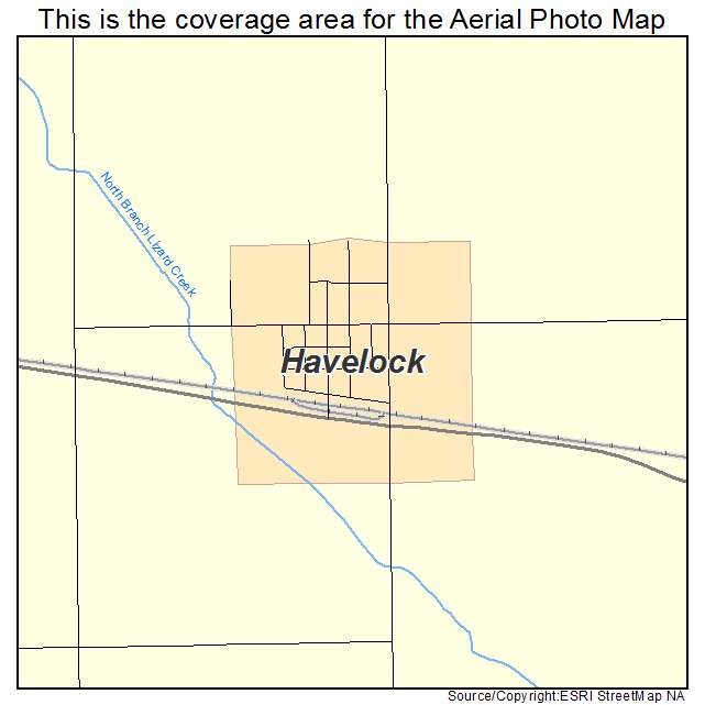 Havelock, IA location map 