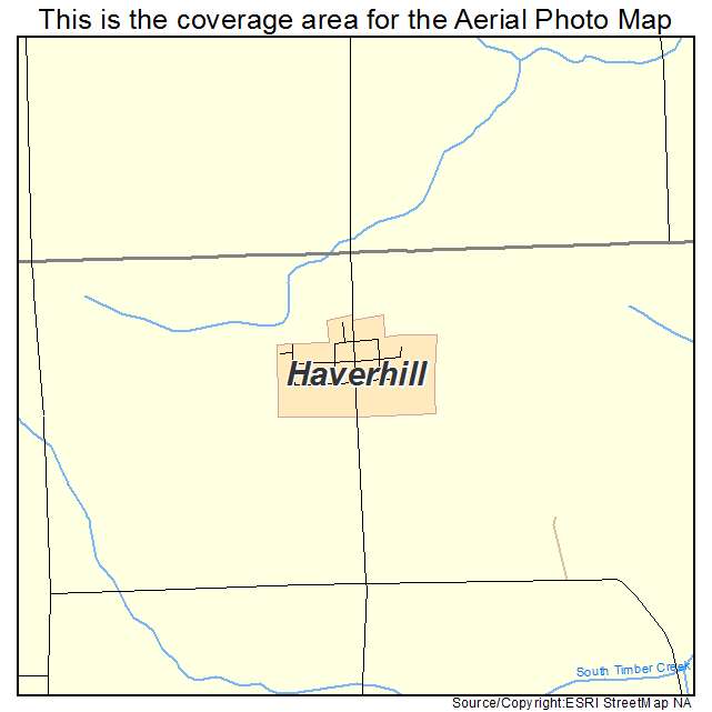 Haverhill, IA location map 
