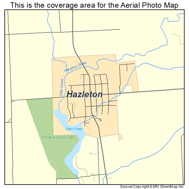 Hazleton, IA location map 