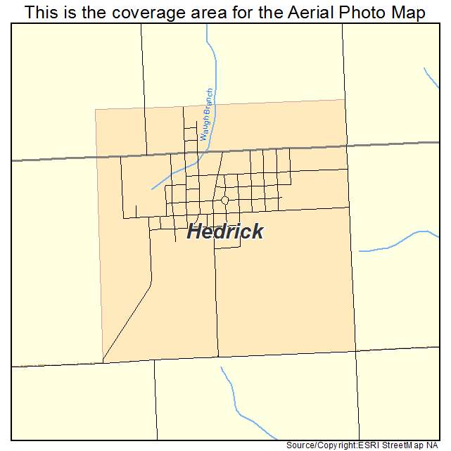 Hedrick, IA location map 