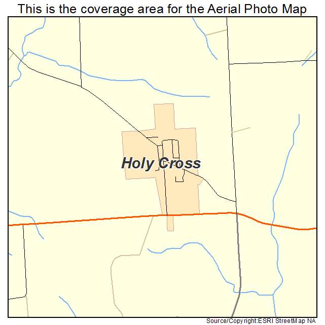 Holy Cross, IA location map 