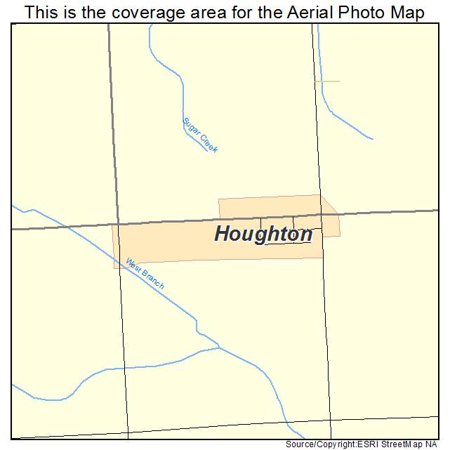 Houghton, IA location map 