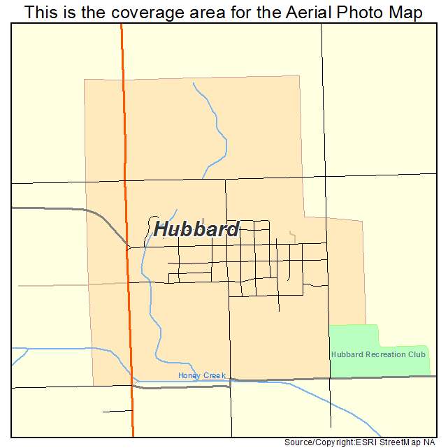 Hubbard, IA location map 