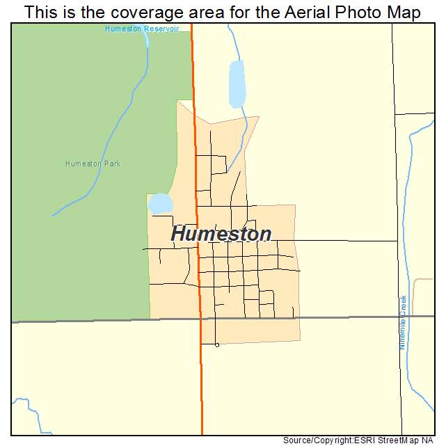 Humeston, IA location map 