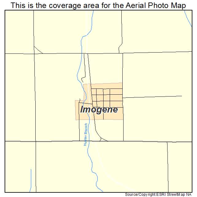 Imogene, IA location map 