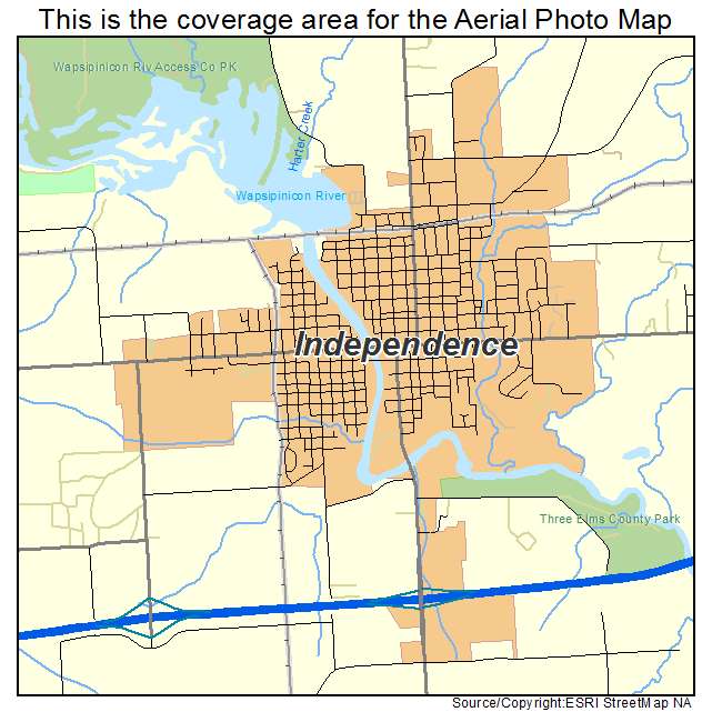 Independence, IA location map 