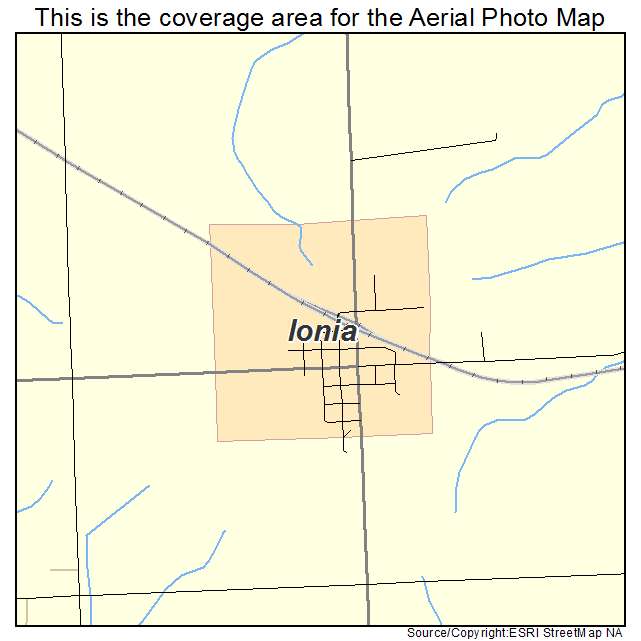 Ionia, IA location map 