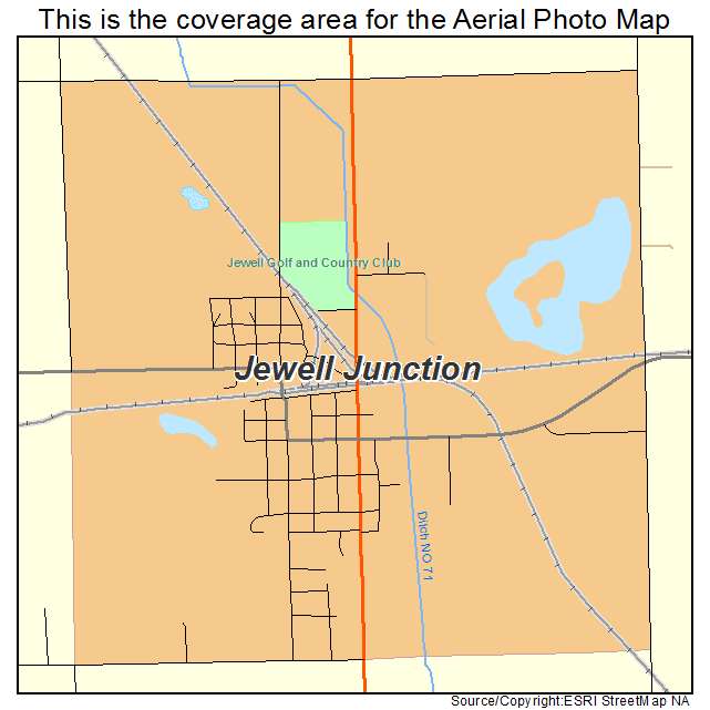 Jewell Junction, IA location map 