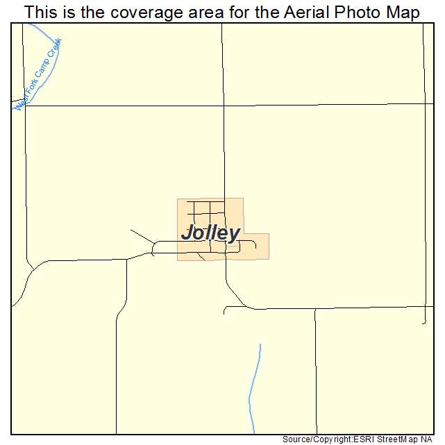 Jolley, IA location map 