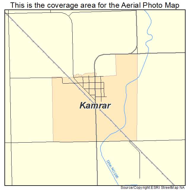 Kamrar, IA location map 