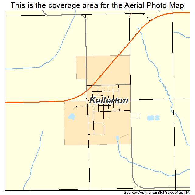 Kellerton, IA location map 