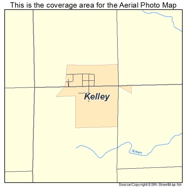 Kelley, IA location map 