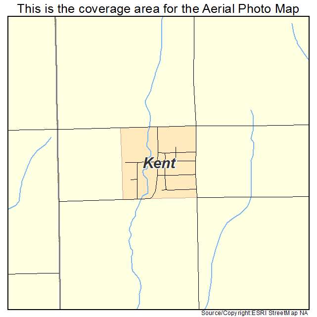 Kent, IA location map 