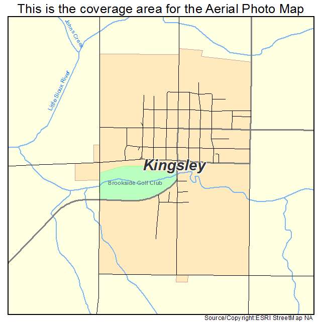 Kingsley, IA location map 
