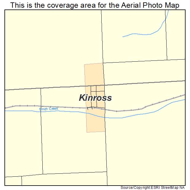 Kinross, IA location map 