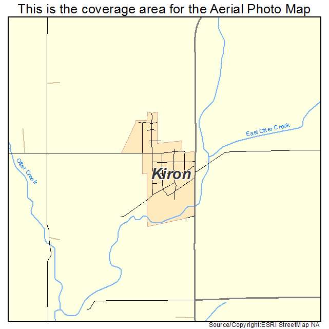 Kiron, IA location map 