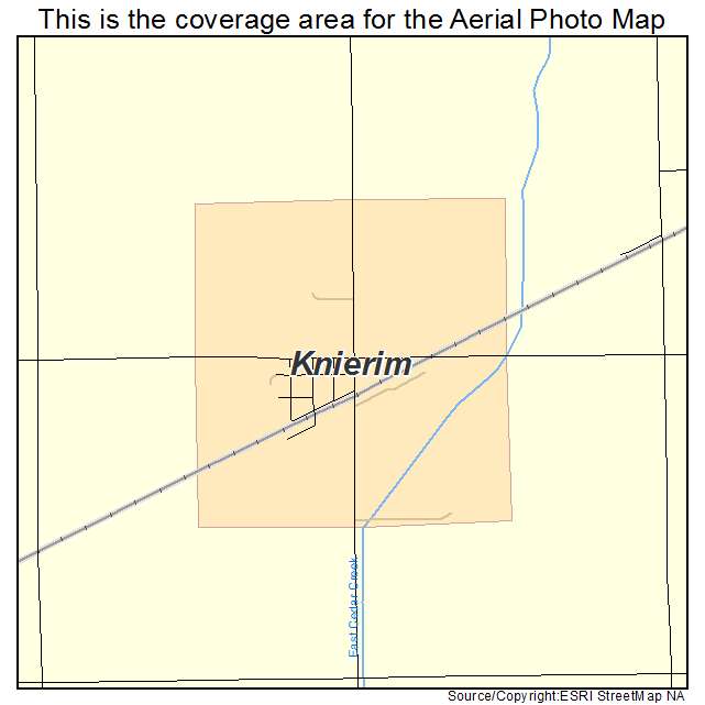 Knierim, IA location map 