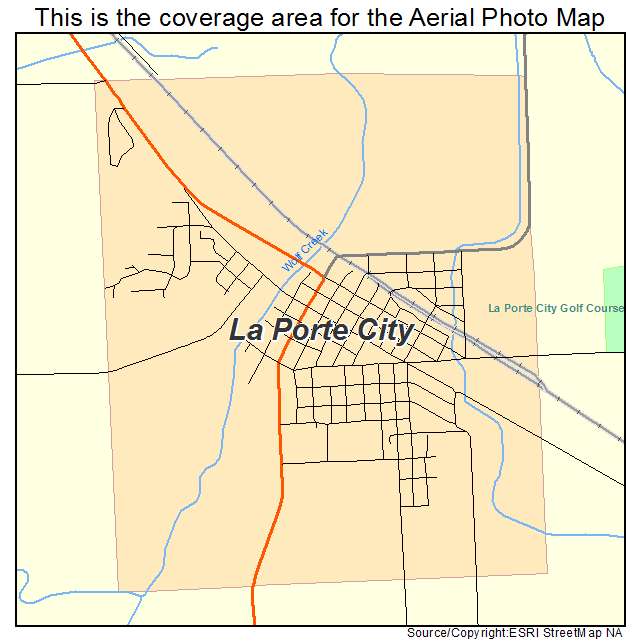 La Porte City, IA location map 
