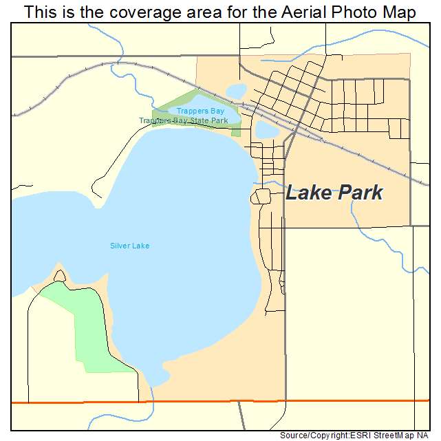 Lake Park, IA location map 
