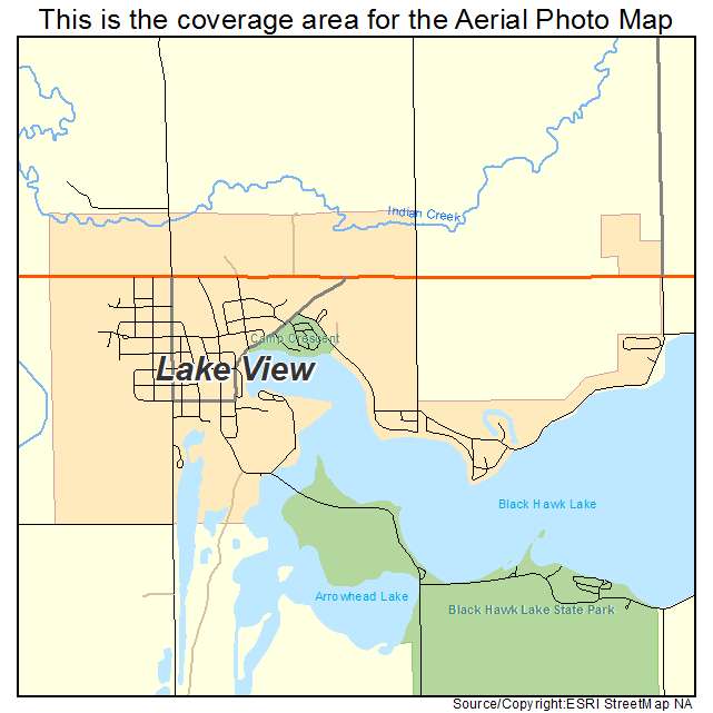Lake View, IA location map 